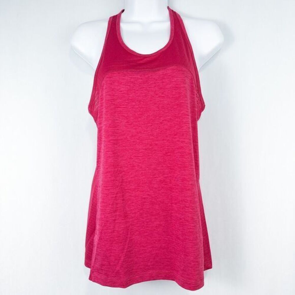 Second Skin Athletic Racerback‎ Tank Top Womens Small Pink Running Gym Fitness